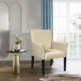 Executive Guest Chair Reception Waiting Room Arm Chair-Beige