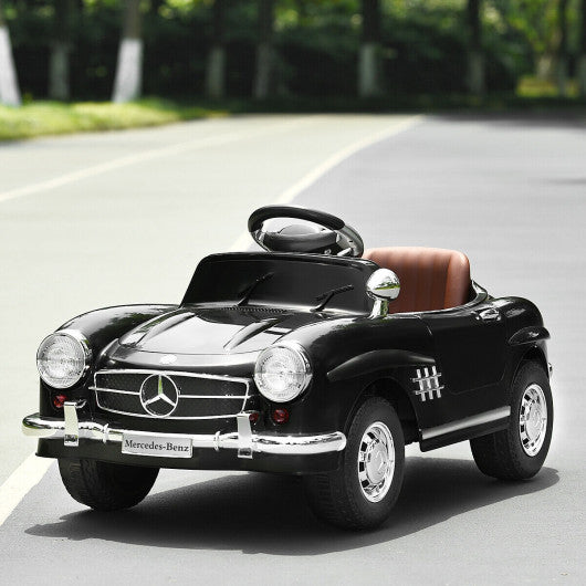 Licensed Mercedes Benz 6V Battery Powered Kids Ride On Car with Parent Remote Control-Black