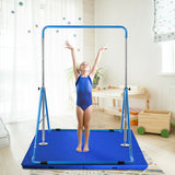 Expandable Gymnastics Training Bar Adjustable Junior Horizontal Kip Bar-Blue