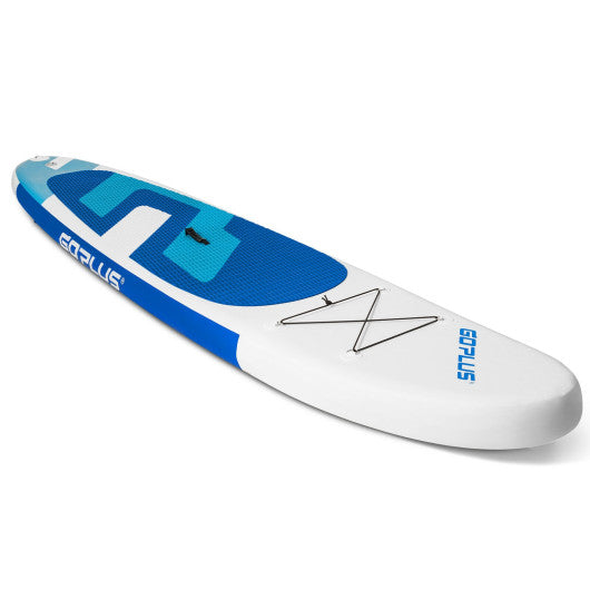 11 Feet Inflatable Stand Up Paddle Board with Aluminum Paddle-Blue
