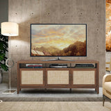 Universal TV Stand Entertainment Media Center for TV's up to 65 Inch-Walnut