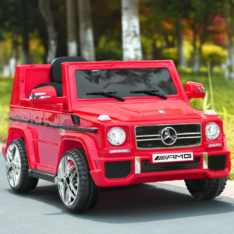 Mercedes Benz G65 Licensed Remote Control Kids Riding Car-Red