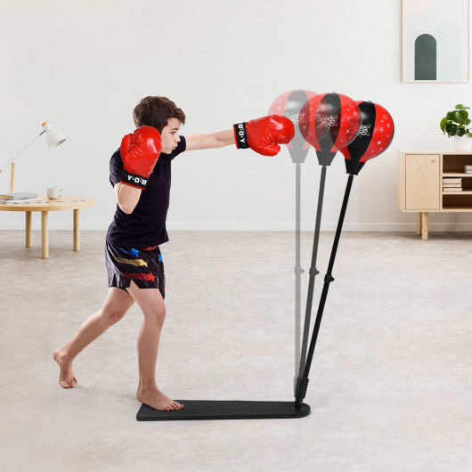 Kids punching bag with sales gloves