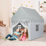 Kids Large Play Castle Fairy Tent with Mat-Gray