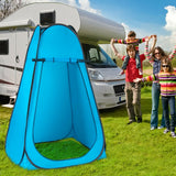 Portable Pop Up Privacy Shower Toilet Changing Room Camping Hiking Tent-Blue