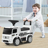 Children Push and Ride Racer Licensed Mercedes Benz Push Truck Car-White