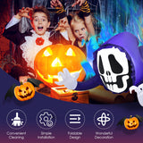 4 Feet Halloween Inflatable Ghost with Built-in LED Lights