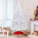 6' / 7.5' / 9' Hinged Artificial Christmas Tree with Metal Stand-7.5 ft