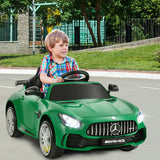 12V Licensed Mercedes Benz Kids Ride-On Car with Remote Control-Green