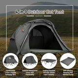 2-Person Outdoor Camping Tent with External Cover-Gray