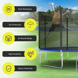 Trampoline Safety Replacement Protection Enclosure Net-15 ft