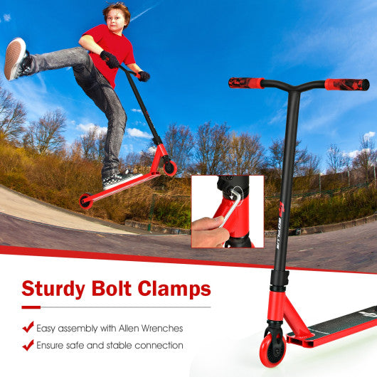 Pro Scooter Stunt Scooters with HIC Compression System for Kids-Red