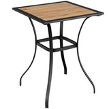 Patio Square Bar Table for Garden Backyard