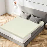 3-Inch Bed Mattress Topper Air Cotton for All Night’s Comfy Soft Mattress Pad-King Size