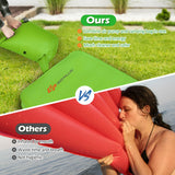 Self Inflating Folding Camping Sleeping Mattress with Carrying Bag-Green