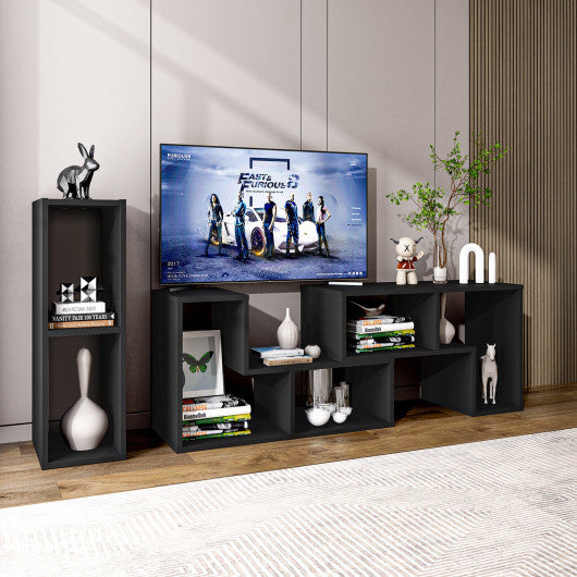Black corner tv stand hot sale for 65 inch tv