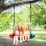 40 Inch Flying Saucer Tree Swing with 2 Hanging Straps for Kids-Camouflage