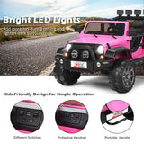 12V 2-Seater Ride on Car Truck with Remote Control and Storage Room-Pink
