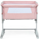 Travel Portable Baby Bed Side Sleeper  Bassinet Crib with Carrying Bag-Pink