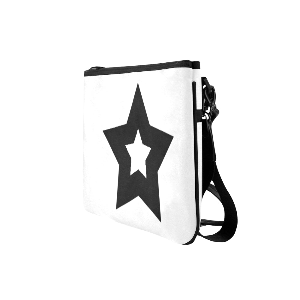 Bulky Star, White Slim Clutch Bag by Stardust
