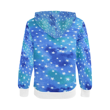 Starry Tie Dye Fuzzy zipper Hoodie by Stardust
