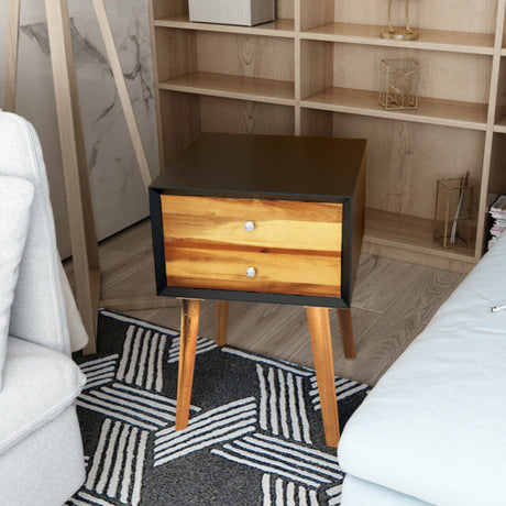 Nightstand Wooden End Table Bedside Table