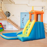 Inflatable Water Slide Kids Bounce House with 740W Blower
