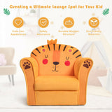 Kids Armrest Lion Upholstered Sofa