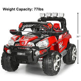 12 V Kids Ride-On SUV Car with Remote Control LED Lights