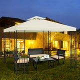 2 Tiers 10 x 10 Feet Patio Gazebo Canopy Tent