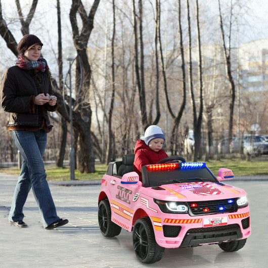 12V Kids Electric Ride On Car with Remote Control-Pink