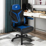 Height Adjustable Swivel High Back Gaming Chair Computer Office Chair-Blue