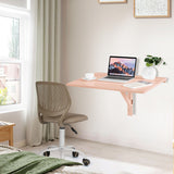 31.5 x 23.5 Inch Wall Mounted Folding Table for Small Spaces-Pink