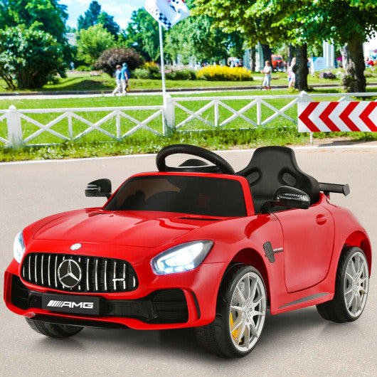 12V Licensed Mercedes Benz Kids Ride-On Car with Remote Control-Red
