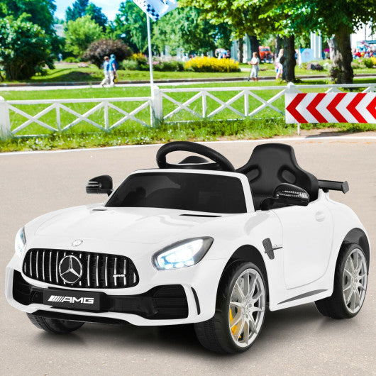 12V Licensed Mercedes Benz Kids Ride-On Car with Remote Control-White