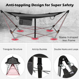 Portable Folding Hammock with Hammock Stand-Black