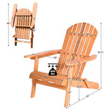 Eucalyptus Chair Foldable Outdoor Wood Lounger Chair