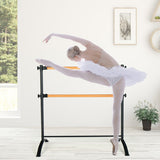4 Foot Portable  Freestanding Double Ballet Barre-Black