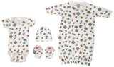 Newborn Baby Girl 4 Pc Layette Sets