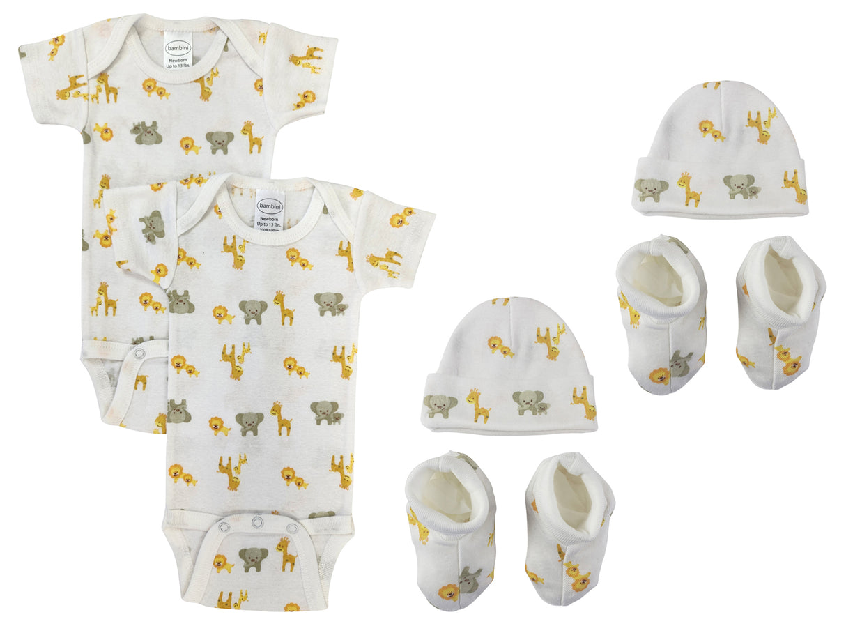 Unisex Newborn Baby 6 Pc Layette Sets