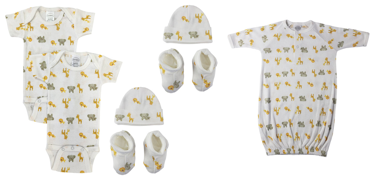 Unisex Newborn Baby 7 Pc Layette Sets