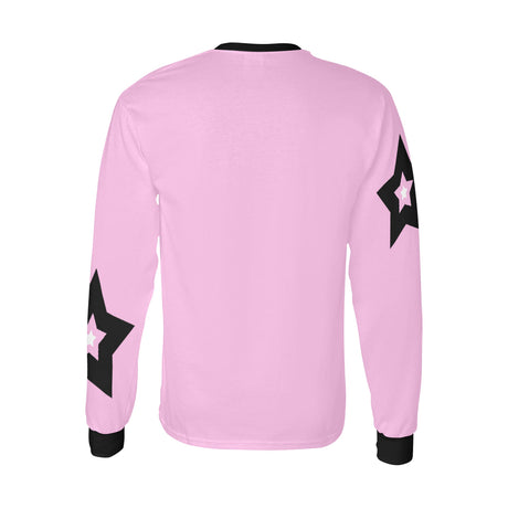 Bulky Stars. long sleeve T-shirt, Pink by Stardust