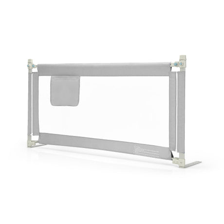 57 Inch Toddlers Vertical Lifting Baby Bed Rail Guard with Lock-Gray