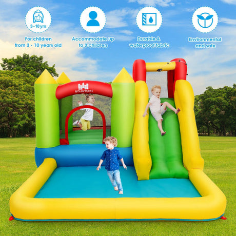 Inflatable Bounce House Water Slide Jump Bouncer without Blower