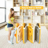 12-Panel Foldable Baby Playpen with Sound