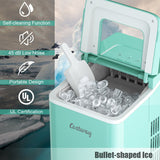 Portable Countertop Ice Maker Machine with Scoop-Green