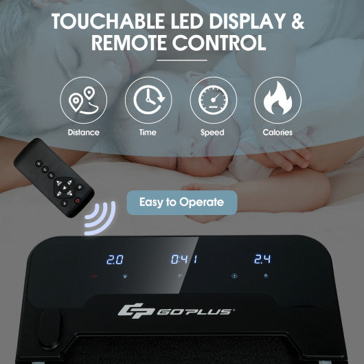 Under Desk Walking Pad Treadmill with Touchable LED Display