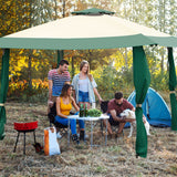 13 Feet x 13 Feet Pop Up Canopy Tent Instant Outdoor Folding Canopy Shelter-Green