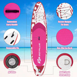 11 Feet Inflatable Adjustable Paddle Board with Carry Bag