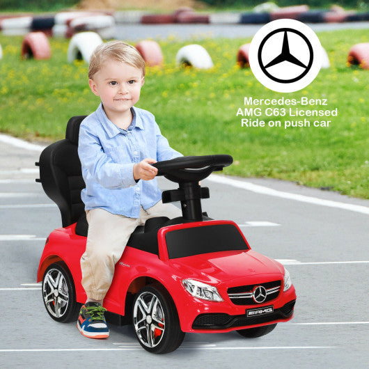 3-in-1 Mercedes Benz Ride-on Toddler Sliding Car-Red